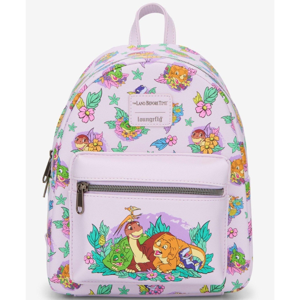 Loungefly The Land Before Time Dinosaurs Floral mini Backpack NWT